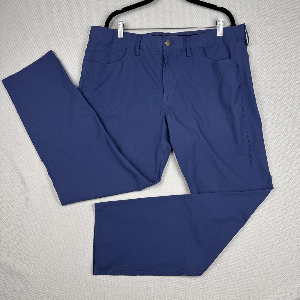 Vineyard Vines Pants Mens 38x30 Blue Performance Stretch 5-Pocket Chino Casual